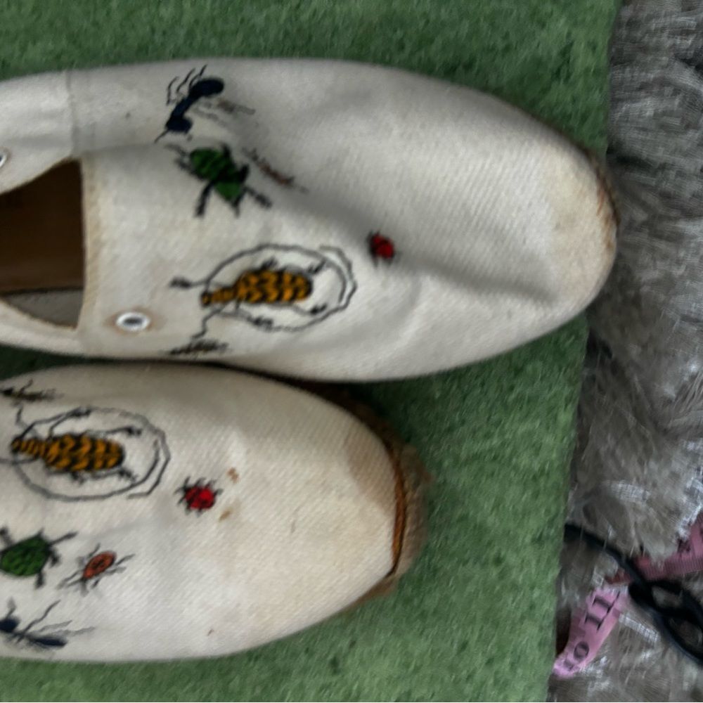 Hermes Espadrilles insect flats classic loafers rare vintage shoes bug slide ins - Picture 4 of 13